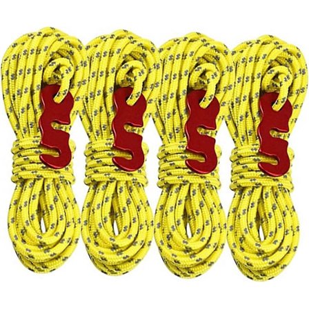 4 stk. Teltsnore, Teltsnor, Reflekterende Teltsnore, Lysende Teltsnor, Aluminium Spændebånd Nylon Snor til Udendørs Camping, Camping, Eventyr, 