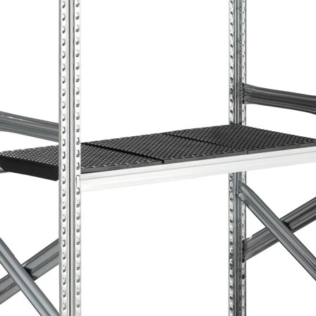 Plastic shelf for galvanised shelving TRANSFORM, 900x400 mm, yellow