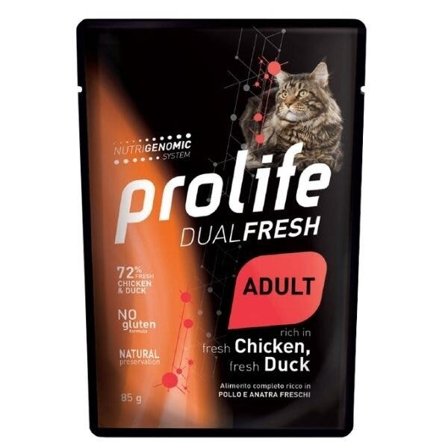 Prolife Dual Fresh Pollo E Anatra Freschi Cibo Umido Per Gatti