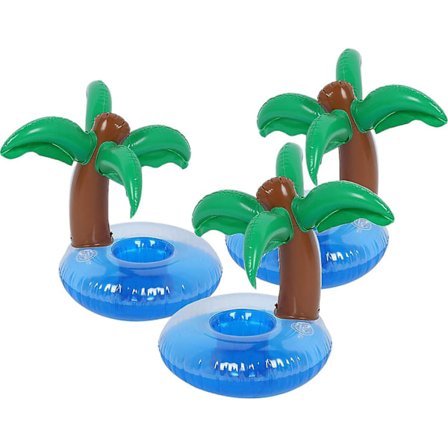 Oppblåsbare drikkeholdere 3-pakning drikkebasseng flyter koppholdere