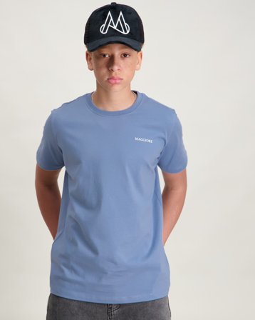 MAGGIORE Logo T-Shirt Bleu T-shirts Garçon - Kids Brand Store
