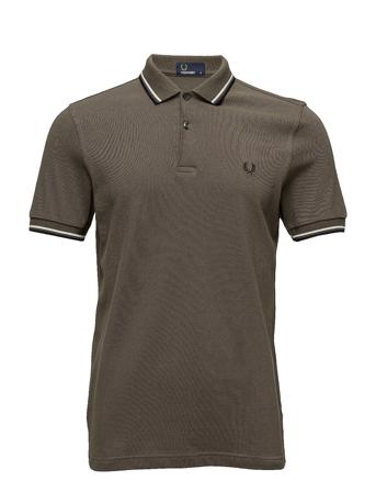 Twin Tipped Fp Shirt Polos Short-sleeved Grøn Fred Perry