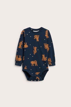 Kappahl | Ribattu vauvojen body | Tummansininen