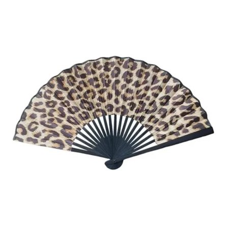 Handfläkt - Medium 23cm - M03 - Leopard