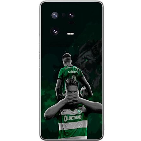 Yhteensopiva Puhelinkuori Xiaomi 13 Pro Neonmotiivi, jossa teksti "Gaming is in my DNA" sinisenä ja punaisena tiiliseinällä, jossa loistava DNA-spiraa