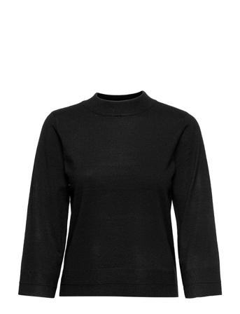 Vicomfy 7/8 Sleeve Knit Top/Pb Pulllover Svart Vila