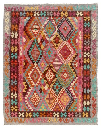 Handvävd Kelim Kaudani 165X210 Ullmatta