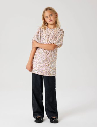 name it Nkfrullas Ss Tunic - Pink - 164