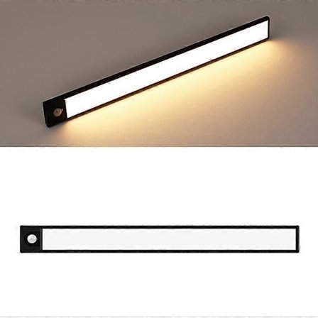 Intelligent Automatisk Menneskekrops Induktion Trådløs LED Lampe 40cm 40cm