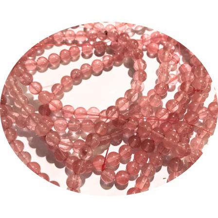 92 St Rosen Kvarts Pärlor 8 Mm Cherry