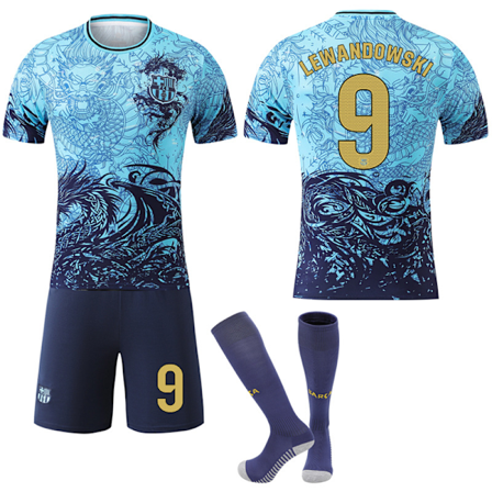 2025-2026 Barcelona Dragon Mønster Special Edition Fotballdrakt for Barn Voksen