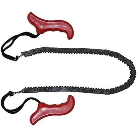 Motorsag Lomme Håndmotorsag med Stålblad Håndtak for Overlevelsesutstyr