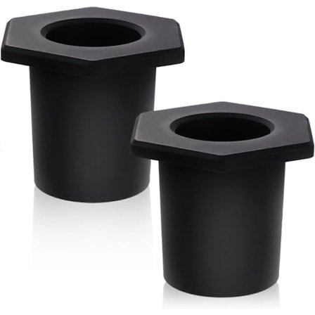 2 stk Parasollring for uteplassbord, Sklisikre silikontilbehør for balkongparasoll for 1,5 " bassengparasolladaptere, 2-2,5 " hull for uteplassbord (B