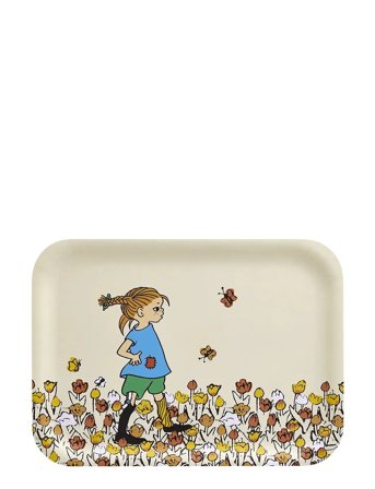 Pippi Tray Be More Pippi 27X20Cm Cream Muurla