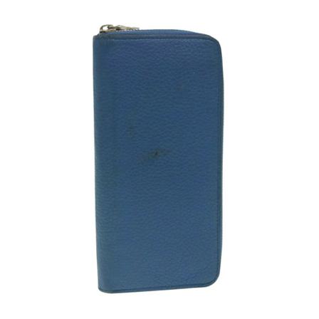 Louis Vuitton Vintage, Pre-owned Zippy Wallet Vertical Blauw, Dames, Maat:ONE Size