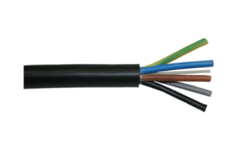 TECCON Tec-Flex Kabel 5G2,5mm² sort (metervare)