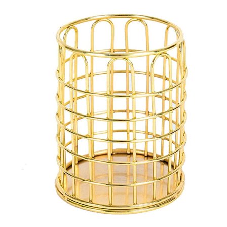 Pen holder, metalltråd pen holder, dekorativ skrivebordsstil 1 KLB