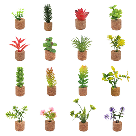 Kylskåpsmagneter med Växter - Mini Suckulenter Konstgjorda Växter Kylskåpsmagneter Krukväxter Magnetiska Dekaler Söta för Kylskåp Heminredning 