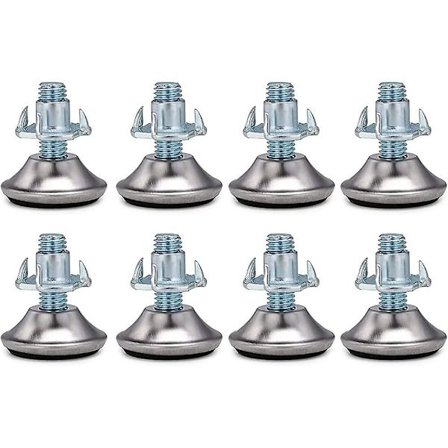 8 Stk. M8 X 30mm Justerbare Møbelfødder, Xqday Højdejusterbar Kraftig Gave