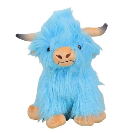 Adoptera en Highland Cow Plysch, Söt Highland Cow Fluffig Mjukt Gosedjur Leksak Födelsedagspresent för Barn