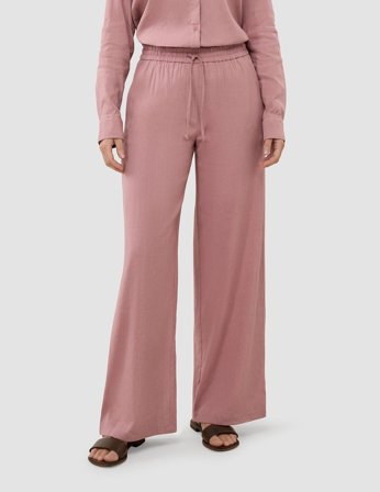 Shaping New Tomorrow - Female - Linen Pants - Dusty Cerise - Relaxed Fit - Size 29/28