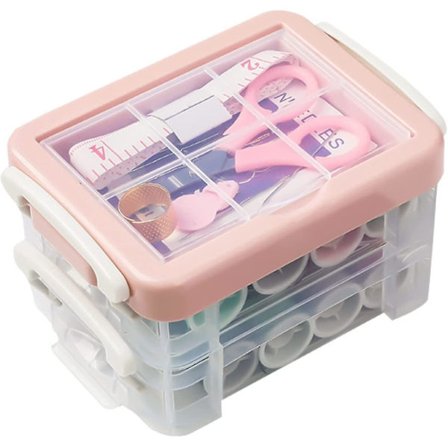 Bærbart sysett, 30 stk sysett med syboks, profesjonelt mini sysett reise DIY håndverk sysaker sysett for nybegynnere voksne