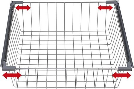 Skånebeslag 224312 Trådbacksset 600 mm, Förvaring