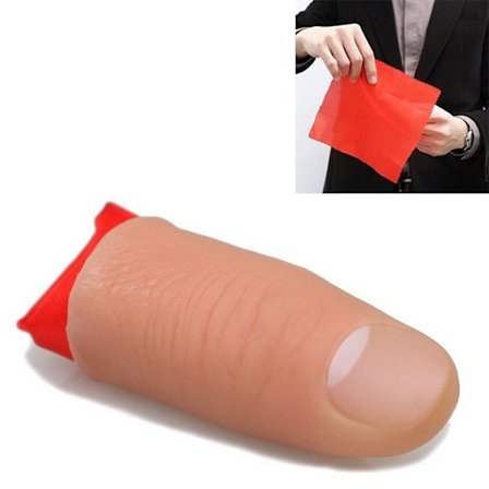 2-pak - Tommelfinger med stof - Trylleri & Magi - Gimmick