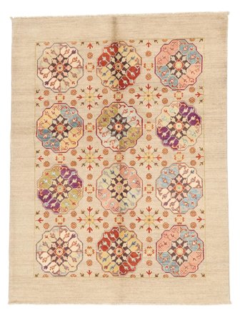 Kazak Fine Rug Oriental Orange/Beige (Wool, Afghanistan)