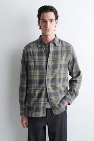 COS Checked Cotton-Twill Shirt - Men