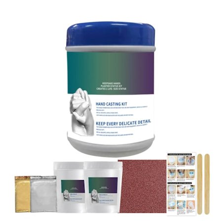 3D Handform Par Händer Gjutningskit DIY Minnessak Baby Barn Hand Fot Avtryck Form Gips Gjutningskit Handavtryck Minnessaker~01703