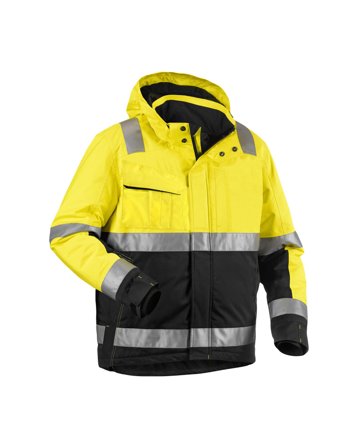 Blåkläder 4870198733894XL Hi-vis jakke Dagtimerne kører gul/marineblå, vinter Hi-Vis gul/marineblå, Tøj