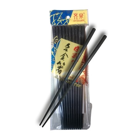 Spisepinde - stribet mønster 10 par