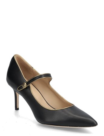 Lanette Two-T Leather Mary Jane Pump Black Lauren Ralph Lauren
