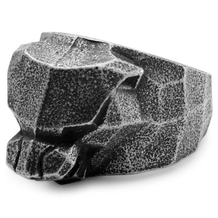 Anello a forma di puma grigio per uomini - Anelli in acciaio