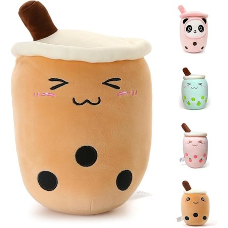 Niuniu Daddy 9.4 tuuman täytetty Boba-pehmolelu pehmeä kuplatee-pehmolelu tyyny söpö maitotee-pehmolelu hurmaava halaustyyny ruokalelu vauvalle/