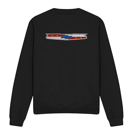 Chevrolet Unisex Vuxen 56 Bel Air Emblem Sweatshirt L Svart