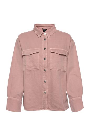 Shirt Tabitha Twilll Overshirts Lyserød Lindex