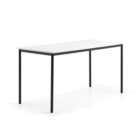 Skrivebord BORÅS, 1800x800x900 mm, whiteboard-bordplade, antracit