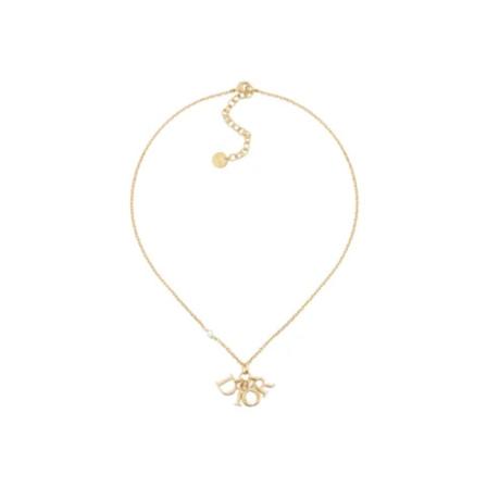 Dior Vintage Pre-owned Necklace , Geel , Dames , Maat: ONE Size Vintage Sieraden