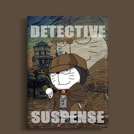 Stilrent fodral för iPad 2017/2018 9.7" Bok Fyr Doraemon