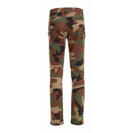 Moschino, Jeans Bruin, Heren, Maat:L,Katoen,Camouflage