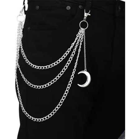 Bukskedje til mænd og kvinder - Bukskedjer, Jeanskedjer Goth Tilbehør Bukskedje Punk Akryl Farvet Bukskedje