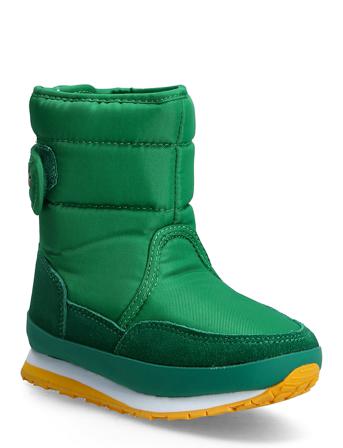 Rd Snowjogger Ys Kids Vinterstøvler Med Burrebånd Grøn Rubber Duck