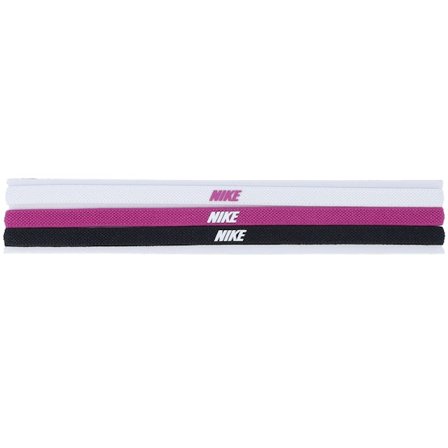 Nike - Weiss headband Mütze - 3-pack Elastic 2.0 White/Purple/Black Headband @ Hatstore