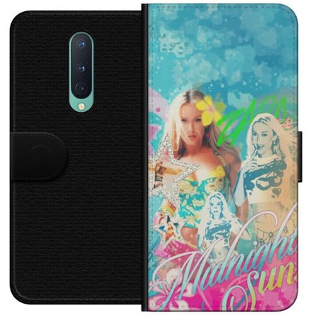 Kompatibel Tegnebogsetui til OnePlus 8 Eventyrverden med Steve, Creeper og dyr i farverig blokgrafik