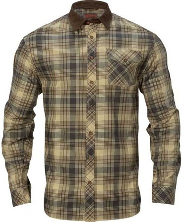 Härkila M's Driven Hunt Flannel Shirt Light Teak