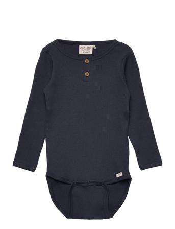 Body Ls Rib Black Minymo