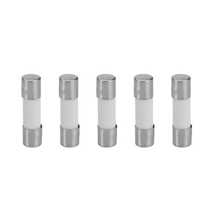 20 stk. 5x20mm 6.3a Langsomt blæsende Keramisk Sikring T6.3a 250v