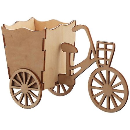 1 kpl Puinen Malli Luova Pyörä Koriste Puinen Käsityömalli Ikkuna Koriste